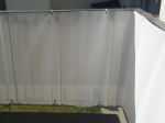 Standardni prozirni bijeli pokrivač za balkon 2,5x0,9 m