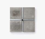 Weighted base for event parasol consisting of a metal frame and four concrete slabs.