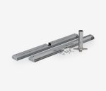 Mounting kit for event advertising umbrella – cross base, galvanised profiles and bolts.