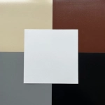 PVC material color sampler for sandbox covers: beige, white, grey, brown and black