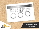 Kit de montaje Pergotenda pequeño para metal para estor plegable horizontal a medida con cables y varillas de refuerzo.
