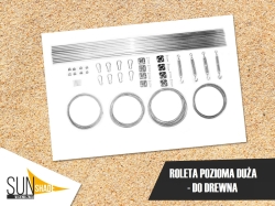  Tieniaca rímska roleta  -VEĽKÁ sada na DREVO