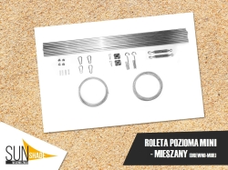 Tieniaca rímska roleta - MINI sada DREVO/STENE 