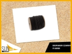 Corda elastica nera espansore diametro 6 mm avvolta su bobina, accessorio di montaggio SunShade.
