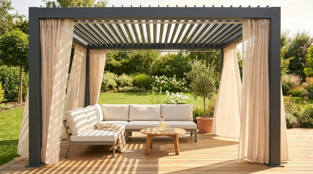 Rideaux d'extérieur : guide complet pour aménager et protéger votre terrasse